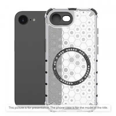 Husa MagSafe pentru Xiaomi Redmi Note 14S, Techsuit, HoneyComb Shield, Alba