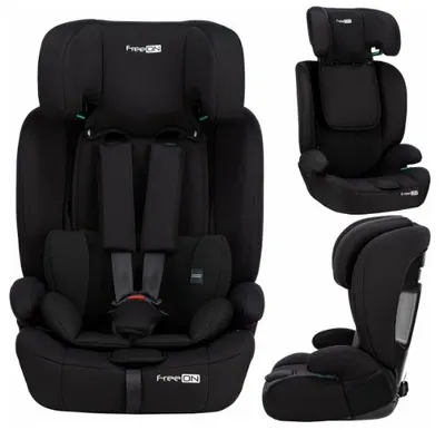 Scaun auto pentru copii Uran I-Size 76-150cm cu tetiera reglabila in 14 pozitii Black