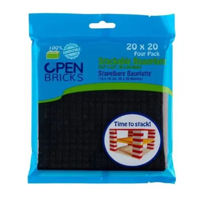 Jucarie - Seturi de constructie - Placi negre 20x20 (4 buc)