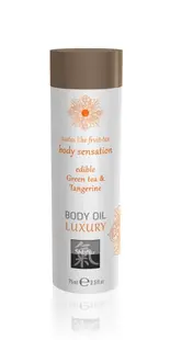 Ulei de corp comestibil, Shiatsu, Green Tea & Tangerine, 75 ml