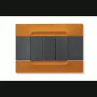 nea - Kadra monocrom rama ornamentala 3 mod tecnopolimero (plastic) seria Antracit Portocaliu San Francisco