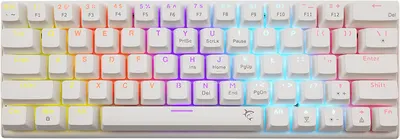 Tastatură mecanică White Shark - WAKIZASHI-2 White, Blue Sw., alb