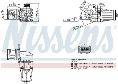 Supapa Egr Potrivit Ds Ds 3; Volvo C30, S40 Ii, S60 Ii, S80 Ii, V40, V50, V60 I, V70 Iii; Citroen Berlingo, Berlingo Multispace, Berlingo Minivan, C3 Ii, C3 Ii Hatchback, C3 Picasso 1.4d-2.0d 08.05