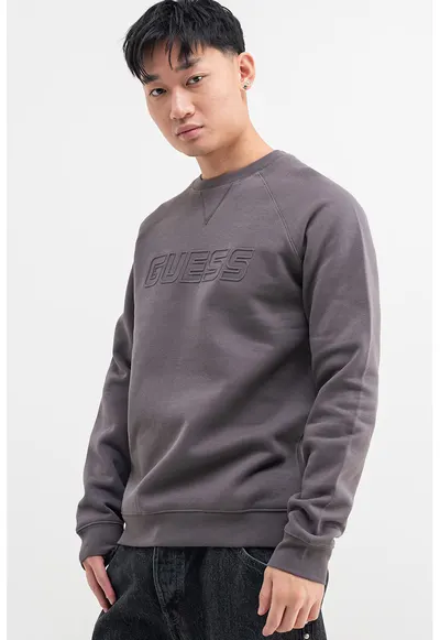 Bluza de trening cu decolteu la baza gatului - Maro taupe deschis