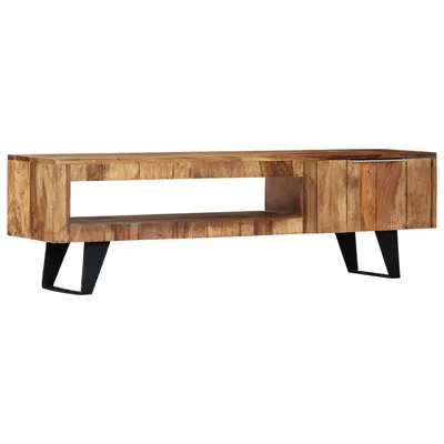 vidaXL Comodă TV, 140 x 30 x 40 cm, lemn masiv de acacia