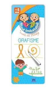 Micul imbatabil. Învăț să trasez grafisme (28 de fișe refolosibile + pix) - Hardcover - ***