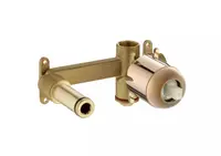 Valva baterie lavoar Roca A5252206RG, incastrata, monocomanda, cartus ceramic, ornament lucios, Rose gold