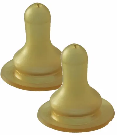 Suzete din cauciuc NIP - Cherry, 0-6 m, flow M, 2 bucăți