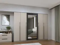 Dulap Dormitor Sand 6U - 246x48x192