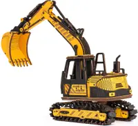 Puzzle 3D din lemn Robo Time din 395 de piese - Excavator
