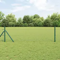 vidaXL Fixare pentru gard hexagonal 100 x 0,6 m Oțel cu strat de PVC