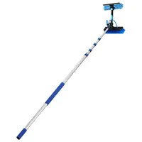 Kit perie curatare panouri solare si ferestre 8m cu tija telescopica aluminiu si dozator sapun