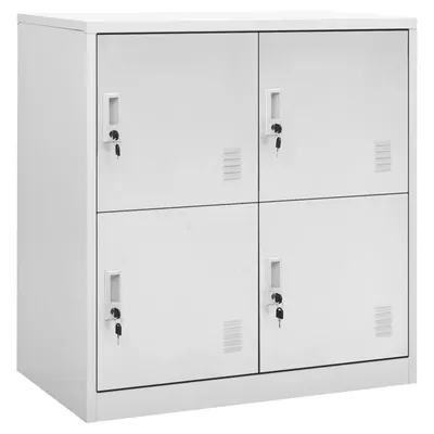 vidaXL Dulap de vestiar, gri deschis, 90x45x92,5 cm, oțel