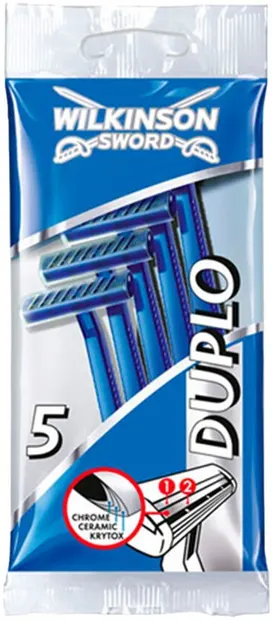 Wilkinson Sword Aparat de ras pentru barbati Duplo Beauty, 5 buc.