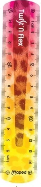 Riglă flexibilă Maped Twist'n Flex - Animal, 15 cm, sortiment