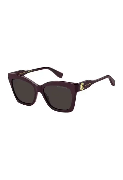 Ochelari de soare butterfly cu lentile uni - Auriu/Violet pruna