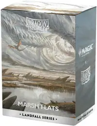 Protecții pentru carduri Dragon Shield - Matte Dual Art Sleeves Standard Size, Landfall Series: Marsh Flats (100 buc.)