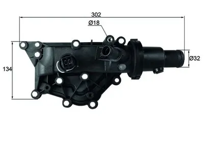 Termostat lichid racire (89 C, in carcasa) potrivit RENAULT CLIO III, MEGANE, MEGANE II, MEGANE III, MEGANE II KOMBI, MODUS, SCENIC II, TWINGO II, WIND 1.4-1.6LPG 09.03