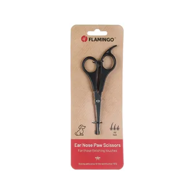 Flamingo Foarfeca Boanta pentru Parul din Urechi/ Nas/ Labute, Caini, 15 cm