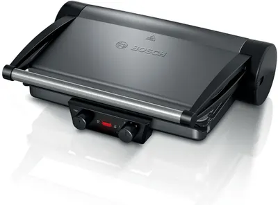 Grill Bosch - TCG4215, 2000W, antiaderent, nervurat/plat, argintiu