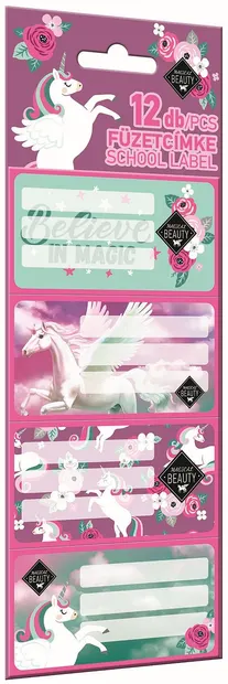 Etichete școlare Lizzy Card Beauty Magic - 12 buc