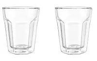 Set 2 pahare din sticla cu pereti dubli Leopold Vienna, 100 ml