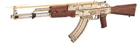 Puzzle 3D din lemn Robo Time din 315 de piese - pușcă de asalt AK-47
