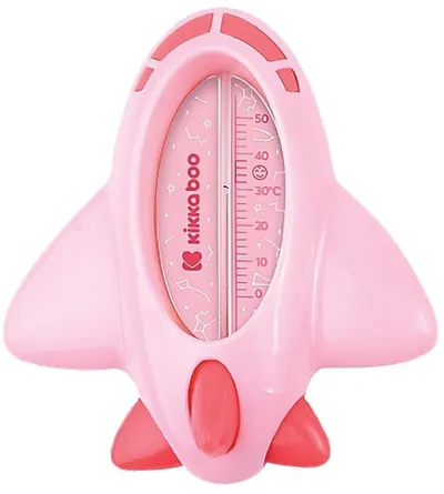 Termometru pentru baie KikkaBoo - Plane, Pink