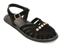 Sandale GRYXX negre, 203M903, din piele intoarsa