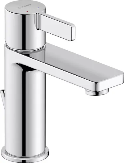 Baterie lavoar Duravit D-Neo DE1020001010, marime M, cartus ceramic, monocomanda, 165 mm, ventil, Crom lucios