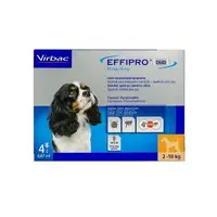 Effipro Duo Dog S 67 mg pipete antiparazitare caini talie mica (2 - 10 kg), 4 pipete