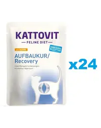 KATTOVIT Feline Diet Recovery Chicken hrana umeda dietetica pentru pisici in convalescenta, cu pui 24 x 85 g