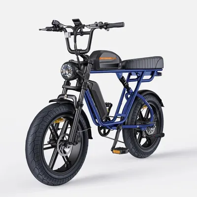 M1 este o bicicletă electrică pentru adulți, cu două baterii de 48V 28.6Ah, 20"