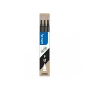 Rezerva roller cu gel Pilot Frixion Ball, 0. 5 mm, negru, 3 bucati/set