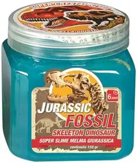 Figurină RS Toys Jurassic - Mini fosilă de dinozaur cu slime, albastru