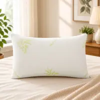 Perna Memory Foam Aloe Vera Ecologica-Antialergica 42x72x11cm, Fabricata in Romania