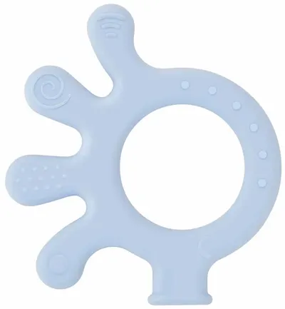Jucărie de dentiție pentru bebeluși BabyJem - Octupus, Blue