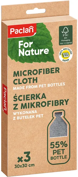 Set de 3 prosoape din microfibră Paclan - For Nature, gri
