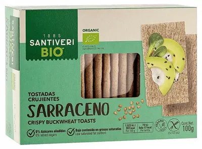 Bio crisp toast din hrișcă, fără gluten, 100 g, Santiveri