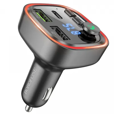 Modulator FM Bluetooth Borofone BC48, 2 x USB-A - 1 x USB-C - 1 x microSD