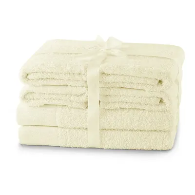 Prosoape de baie crem 6 buc. din bumbac din frotir Amari – Restilo