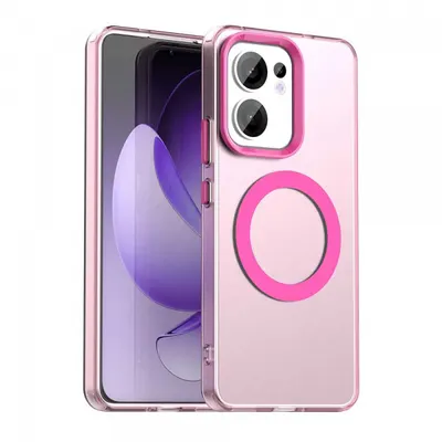 Husa MagSafe pentru Oppo Reno13 FS 5G / Reno13 F 4G / Reno13 F, Techsuit, CandyCase, Roz