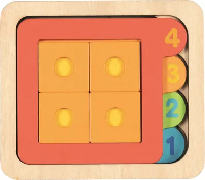 Goki Multilayer Puzzle din lemn - 15 piese