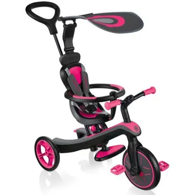 Tricicleta globber explorer 4 in 1 culoare roz