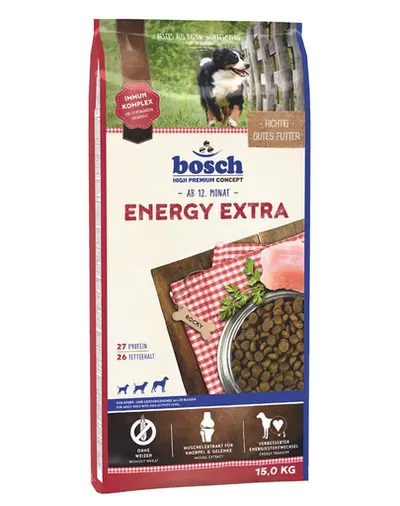 BOSCH Energy Extra Hrana uscata cu pui si miel pentru caini 15 kg