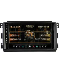 Navigatie Smart For Two (2007-2010), Android, A-Octacore 4GB RAM + 64GB ROM, 9 Inch - AD-BGA9004+AD-BGRKIT417