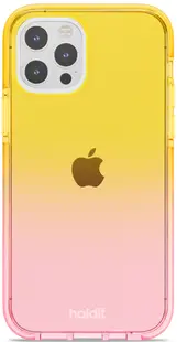 Husă Holdit - SeeThru, iPhone 12/12 Pro, Bright Pink/Orange Juice