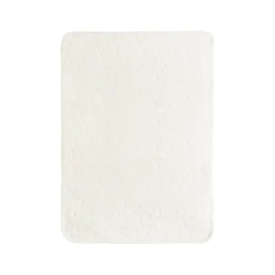 Paturica pentru bebelusi Lorelli Twinkle Beige, material moale, model decorativ in relief, 80x110 cm, 0 luni+