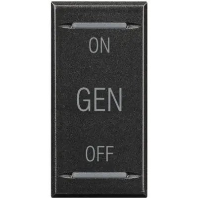 Capac tasta Axolute MyHOME BUS - simbol PORNIT/OPRIT/GEN - 1 modul - antracit