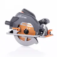 Fierastrau circular de mana, 1600 W, 3900 RPM, Evolution R185CCS cu disc multi-material 185 mm